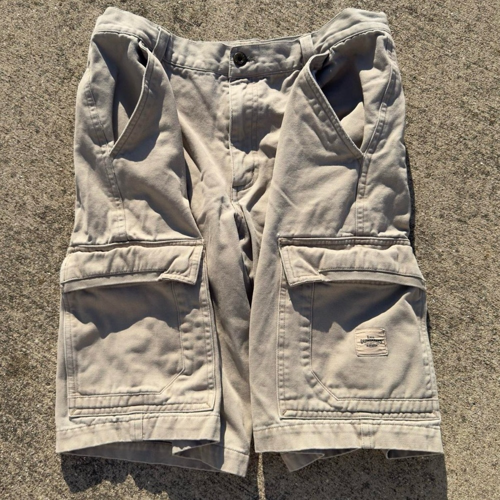 Lee Dungarees Beige Cargo Shorts Mens‎ 32 Utility Pocket Khaki Workwear Shorts